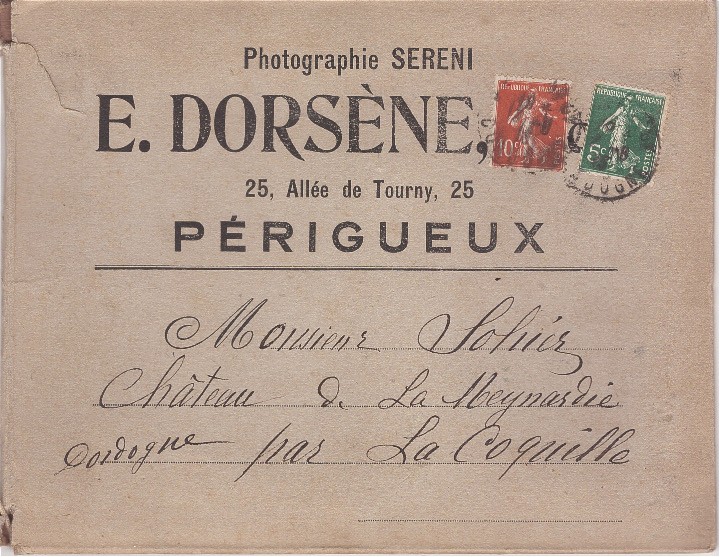 Enveloppe au nom du photographe