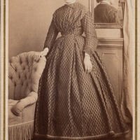 Gondran 1866 Coll MK cdv dame devamt miroir