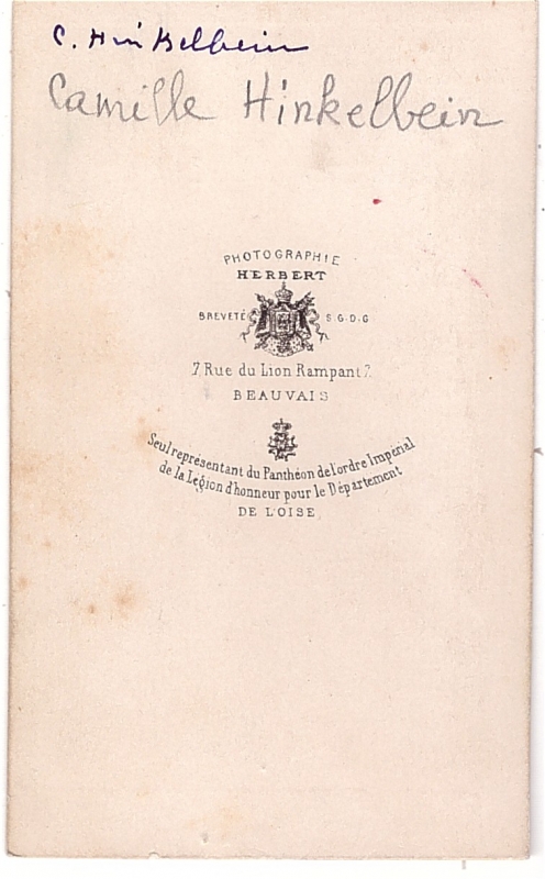 Camille Hinkelbein, enfant