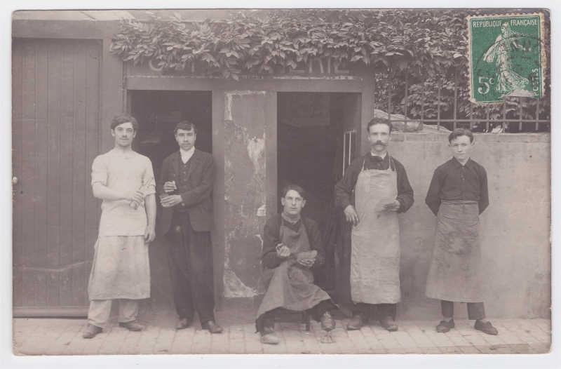 Léon Vernhes, ouvrier boulanger, et ses copains