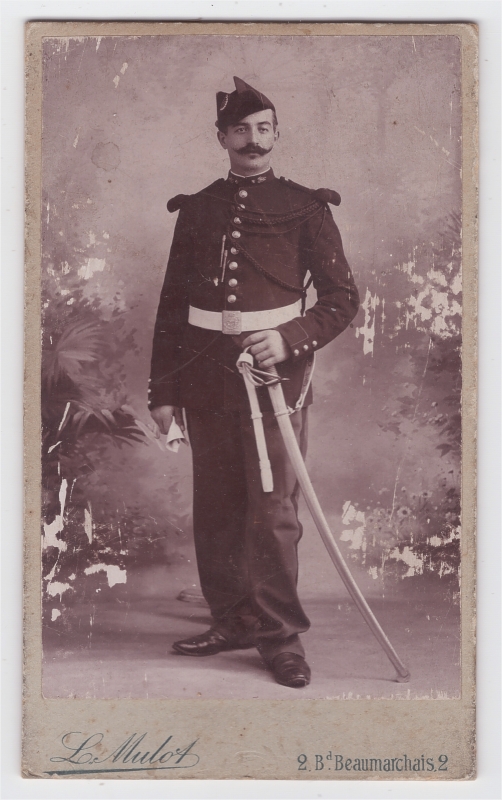  Gustave Gautron, Garde républicain à cheval en petite tenue