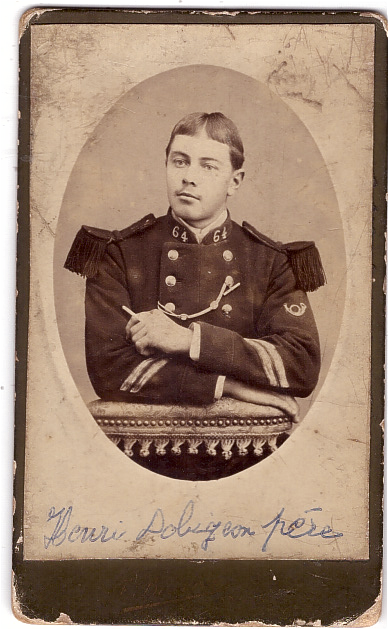 Henri Doligeon, maréchal des logis chef du 64e régiment d'infanterie