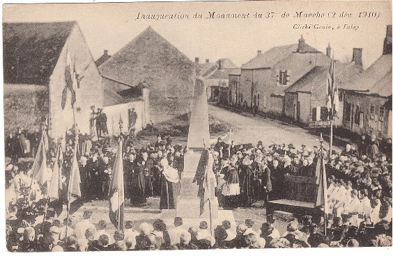 Inauguration du monument du 37e