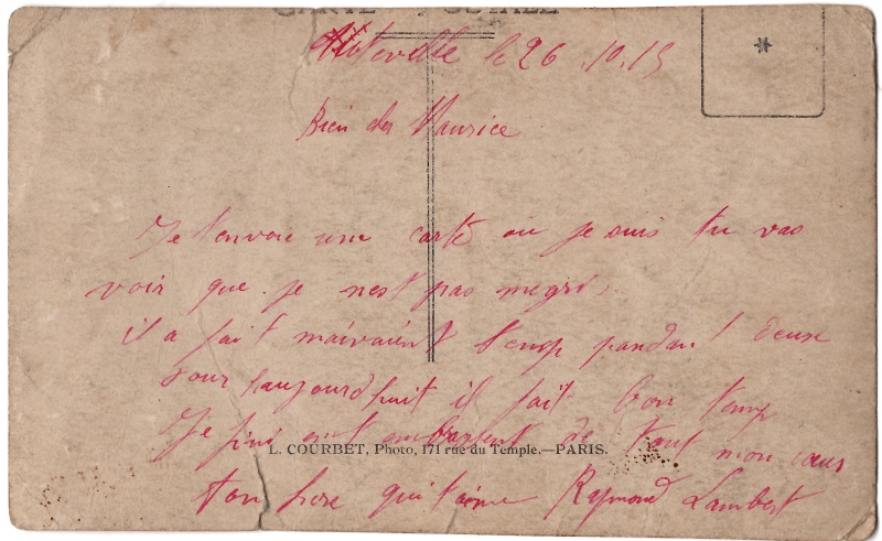 Trois Poilus en 1915