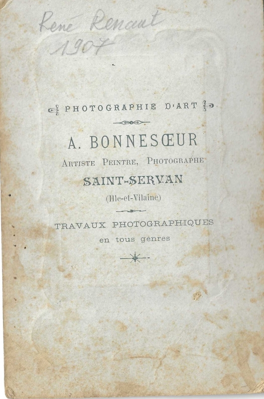 René Renaut âgé d'un an