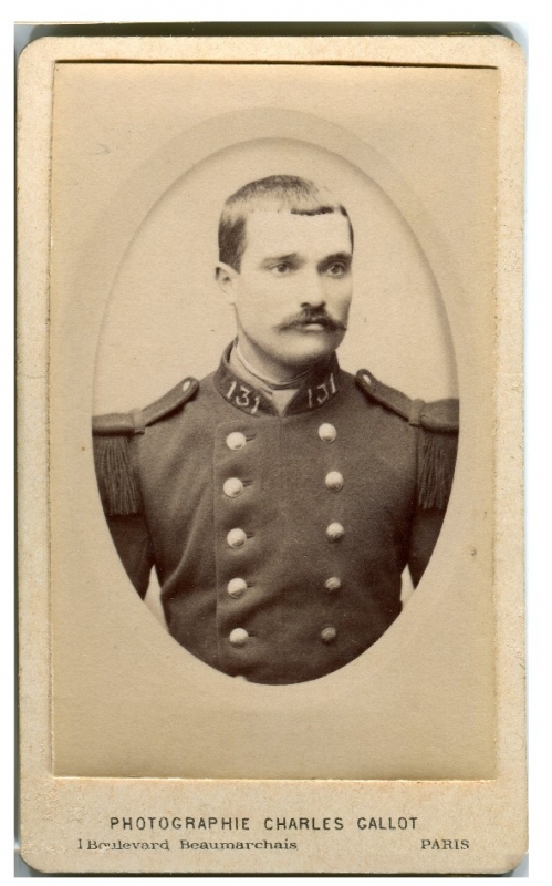 Alphonse Duveau, soldat du 131e régiment d'infanterie
