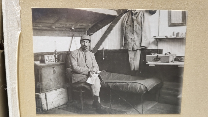 Autoportrait de Gouttebaron pendant la Grande Guerre