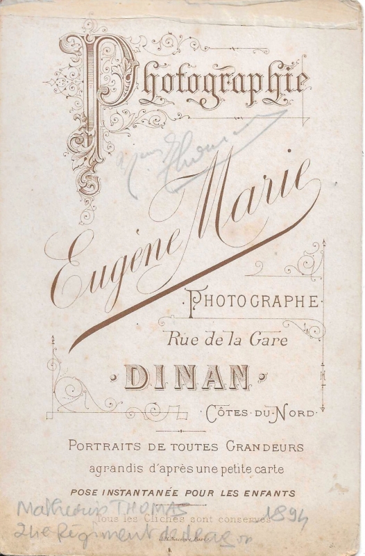 Portrait de Mathurin Thomas, du 24e régiment de dragons.