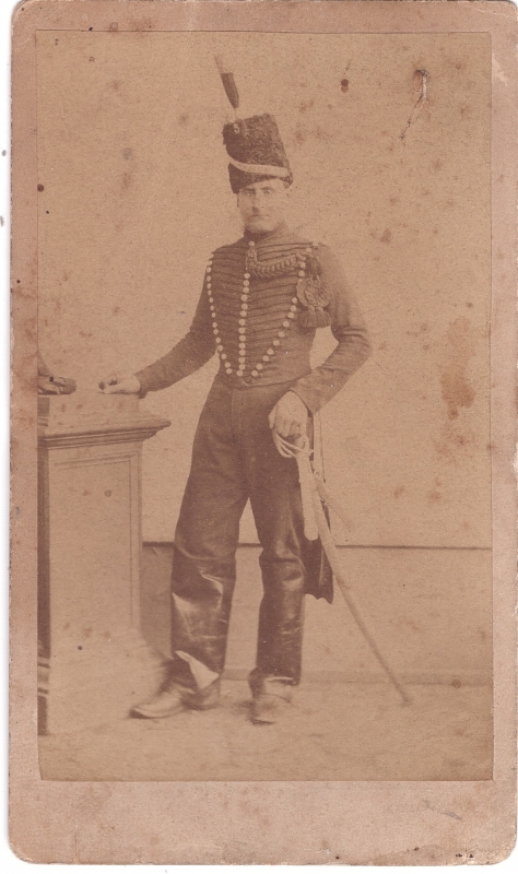 Chasseur à cheval du 5e régiment coiffé de son talpack
