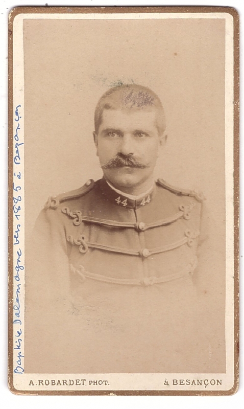 Baptiste Dalemagne, militaire du 44e régiment d'infanterie