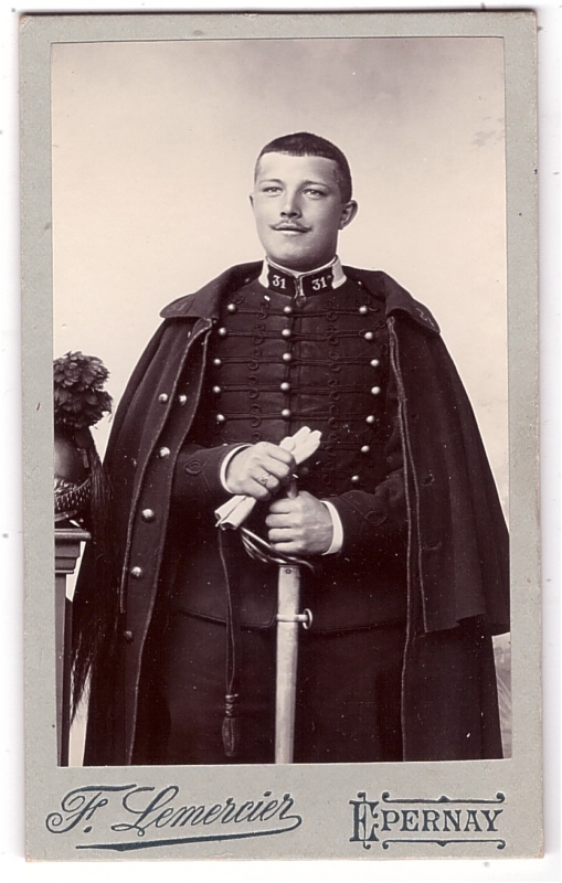 Maurice Mendel, brigadier-fourrier au 31e régiment de dragons