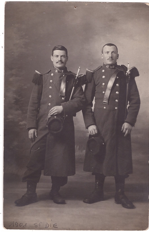 Deux soldats du 3e bataillon de chasseurs à pied.