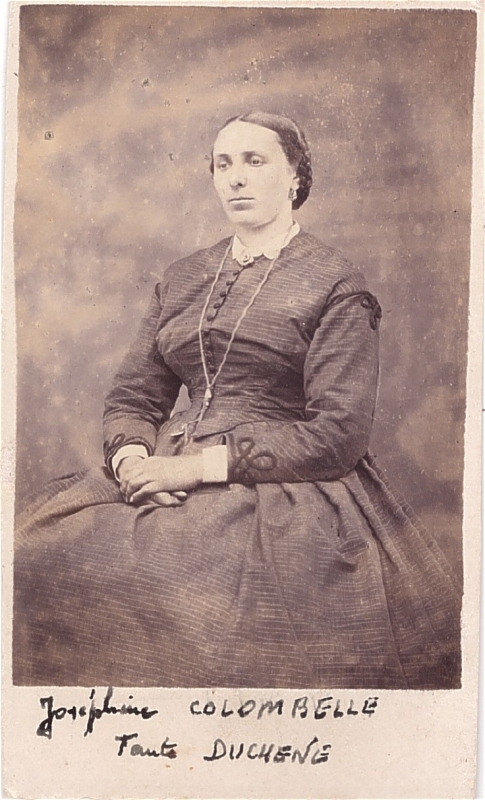 Portrait de Joséphine Collombelle épouse Duchêne