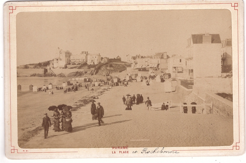 Paramé - La plage et Rochebonne.