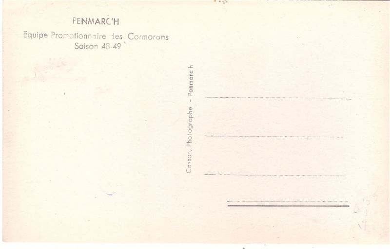 Equipe de football "les Cormorans"