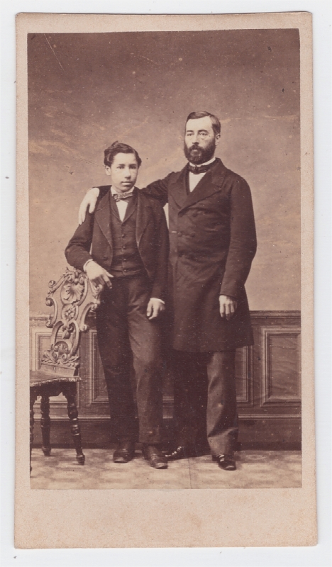 Portrait de Charles Le Blanc et de son fils Ernest