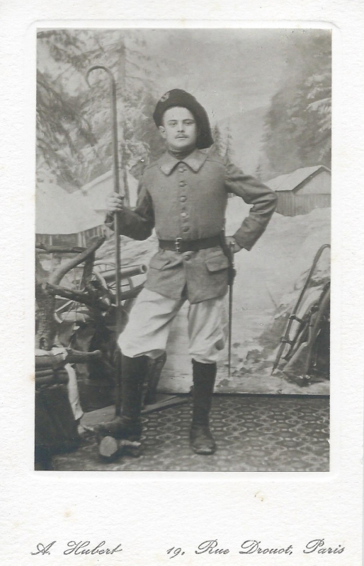 Pierre Gerbal (1896-1918) en uniforme de chasseur alpin